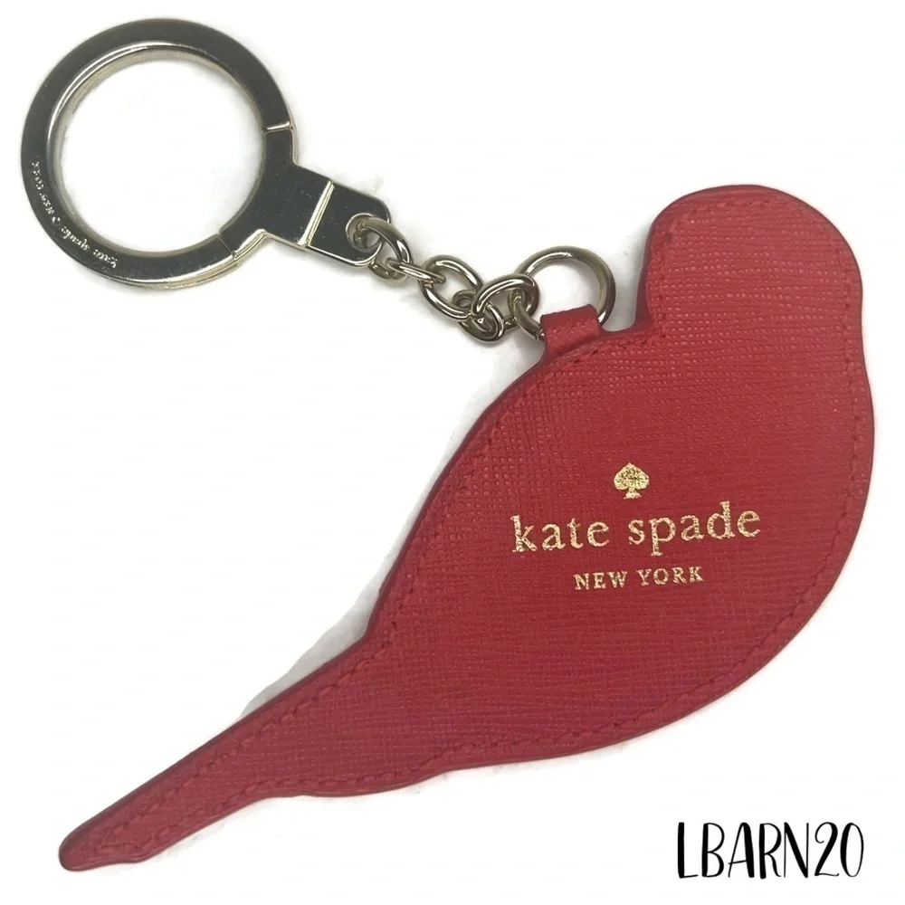 Kate Spade Novelty Rare Parrot Keychain Fob and Coin Bag Set